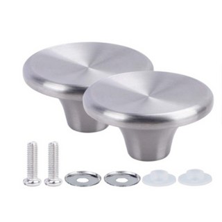 2세트/4 네덜란드 오븐 손잡이 스테인레스 스틸 냄비 팬 뚜껑 부엌 Dropshipping을위한 교체 액세서리, 01 2-piece set, 1개