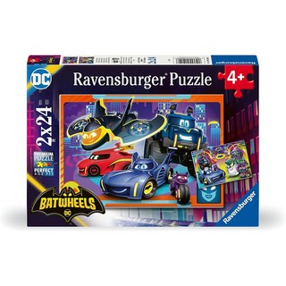 Ravensburger 維寶拼圖-超級蝙蝠車 (2x24P) 兒童益智拼圖玩具, 1個