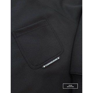 老爺有喜 重磅黑標口袋大學T - 黑 (NOF2309B5535)