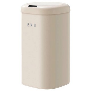 EKO 尚古感應垃圾桶，極速感應，揮手即開，一鍵定蓋，輕聲緩降, 12L, 奶油白, 1個