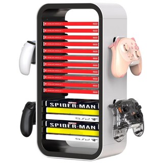 이이네 PS/XBOX/NS용 대용량 게임 카드 컨트롤러 수납 거치대 컨트롤러 수납 거치대, 1세트, 화이트