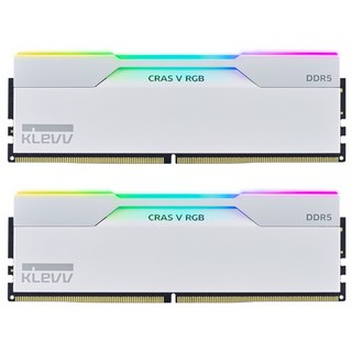 ESSENCORE KLEVV DDR5-6000 CL30 CRAS V RGB 화이트 패키지 서린 (32GB(16Gx2)), 2개