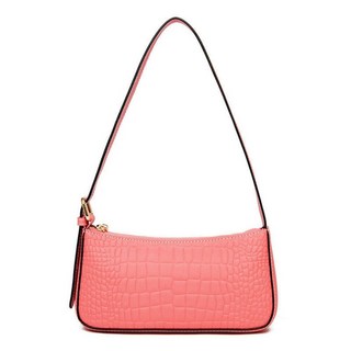 台灣大批發 精選韓系質感真皮包包系列 斜背包 單肩包 斜跨包 托特包 側背包 月牙包 手機包 馬鞍包包 皮夾 送禮, F款/腋下包/西瓜紅