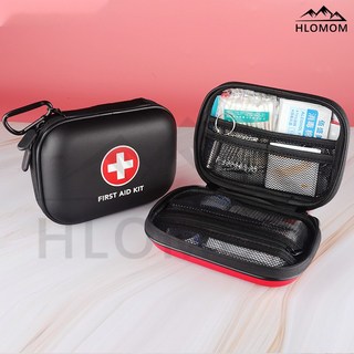 HLOMOM 急救包 便攜式家用醫療包, 黑色, 1個