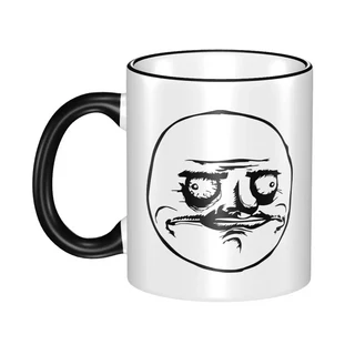 TROLLFACE MEME RAGE COMIC 커피 머그 사무실용 귀여운 찻잔, 01 one size, 04 12