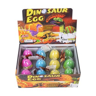 恐龍蛋孵化蛋泡水可膨脹變形特大號霸王龍模型創意兒童泡水小玩具, 大雨花4.5x6cm12個裝, 1個