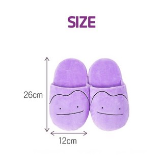 giya shop韓國正版寶可夢百變怪地墊室內保暖拖鞋，柔軟舒適，保暖防滑，居家必備, 拖鞋
