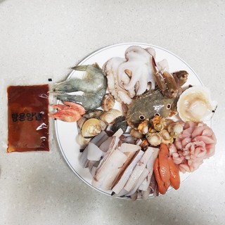 해물탕 밀키트 양념 포함, 1.2kg, 1개