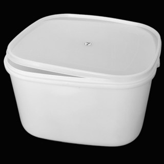 백밀폐 용기 흰색 밀폐용기 통 식자재 보관 다용도 절임통 양념통 반죽통, 1호, 1개