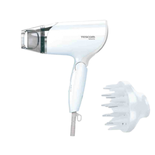 TESCOM 雙電壓負離子吹風機 BID392TW 旅行用 負離子護髮 速乾大風量