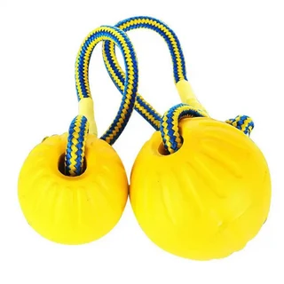 개를 위한 대화형 바람둥이 극 가죽 물린 씹는 장난감 작은 큰 젖니가 남을 강아지 공 K9 훈련, 07 1pcs 7cm ball