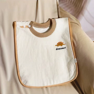 洗漱圍兜 防水珊瑚絨寶寶圍兜 - 刷牙洗臉巾