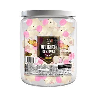 미니 돼지 모양 츄잉 캔디, 240g, 1개