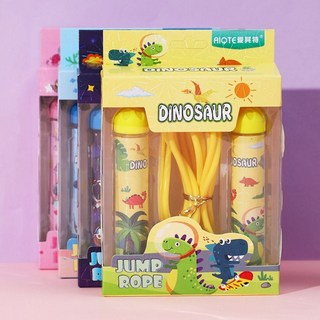 兒童跳繩熱賣 卡通兒童跳繩 文具套裝禮盒 小學生用品禮物 六一禮品幼兒園畢業獎品, 女款混搭, 1個