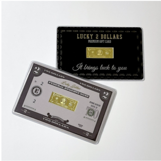 행운의 2달러 순금골드바 1g 개업 기념일 선물 미니골드바 24K 999.9