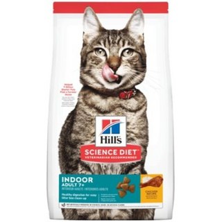 小川萌寵 Hills希爾思 室內熟齡貓7歲以上配方 雞肉 1.58kg，熟齡貓專用，維持心臟健康與視力清晰, 1個