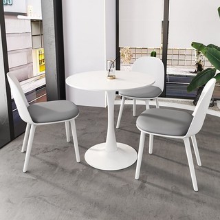 簡約創意洽談桌椅組合會客展會接待休閒桌椅商務小戶型家用餐桌椅, 1件, 130:如圖