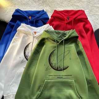 潮牌連帽衛衣男秋冬季港風情侶潮流長袖寬鬆青少年百搭外穿帶帽衫