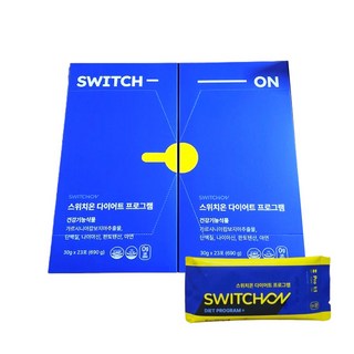 스위치온 다이어트 프로그램 3주 프로그램 프로틴 분리유청단백질 분말 파우더, 30g, 46개