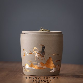 寵物骨灰罐 貓咪狗狗骨灰盒 火化家葬大中小號陶瓷密, 中號一路有你 體重23斤以下適用, 1個