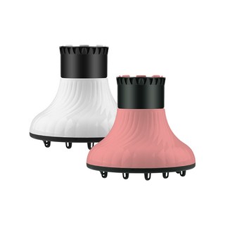 捲髮烘罩 烘髮罩 造型萬用熱風罩 通用吹風機配件 美髮工具, 粉, 1個