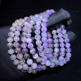 極光23手串 原石紅頭完整極光水晶 極光二三原礦紫極光黑極光紅極光