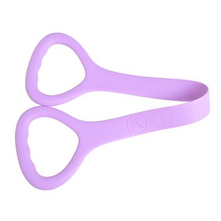 硅膠八字拉力器 健身瑜伽拉力繩 開肩練背拉力帶 加厚高彈力拉力器, 紫色20磅, 1個