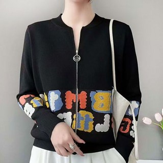 여성 캐주얼 집업 니트가디건 신축성 좋은 골프웨어 쫀쫀한 풀오픈 가디건 가을 캐주얼 자켓