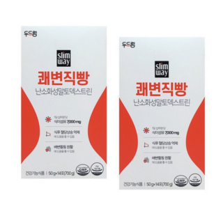 슬림웨이 쾌변직빵 배변활동도움 혈당상승억제 식이섬유 14p, 50g, 2개