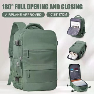 남녀공용 핸드 수하물 배낭 비즈니스 노트북 가방 대학 여행 방수 캐빈 40x30x20