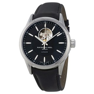 RAYMOND WEIL 레이몬드 웨일 프리랜서 오토매틱 블랙 다이얼 가죽 남성용 시계 2710-STC-20021 613283