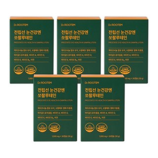 전립선 눈건강엔 쏘팔루테인 쏘팔메토 쏘팔매토 옥타코사놀 루테인 지아진틴 남성 영양제, 5개, 30정
