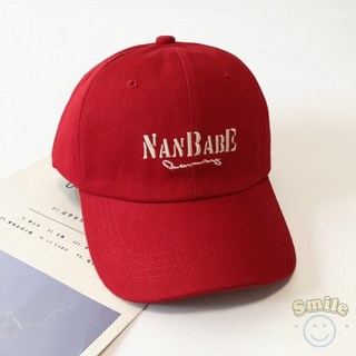 NANBABE 刺繡 棒球帽 時尚百搭 遮陽鴨舌帽