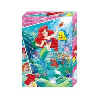 肚量書店 京甫 小美人魚 1000片盒裝拼圖(B) QFT02B(附固定劑)MIT正版授權, 1個