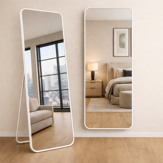 헤븐하임 스탠드 벽걸이 전신거울, WHITE-화이트
