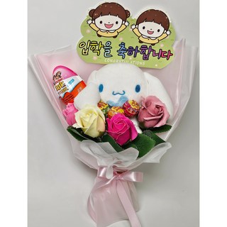 안산 플라워마트 피켓 산리오 킨더조이 비누꽃다발, 시나모롤 입학피켓, 1개