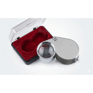 30배 고배율 루페 확대경 보석 명품 감정 휴대용 돋보기, 1개, 모델, 소형