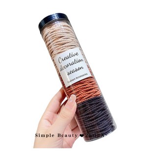 髮圈套裝 (100條) - 韓系高彈性髮繩