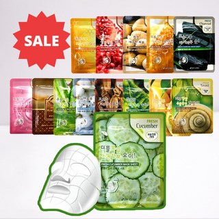 3W클리닉 후레쉬 마스크 시트 10매 / 14종 /, 11.레몬 X 10, 10개