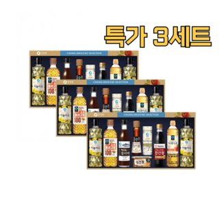 청정원 행복4호x3개 박스 선물세트 쇼핑백 포함, 3개, 청정원 행복4호x3개(박스)