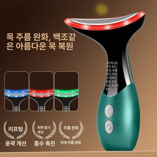조이앨빈 초음파마사지기 고주파 피부관리기 탄력 마사지기, 그린, 기본 모델명/품번