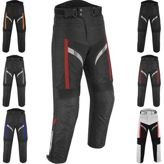 남성용 방수 장갑 오토바이 바지 - 자전거용 탈착식 프로텍터가 있는 보호 코듀라 직물 바지 (TR-1230 레드 3XL) 329859, 남성용 방수 장갑 오토바이 바지 - 자전거용 탈착식 프