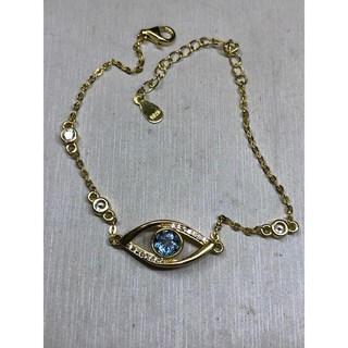 晴緣水晶 藍托帕馬眼925純銀手鍊 女款 招桃花 提升魅力