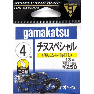 Gamakatsu チヌスペシャル 有倒鈎 前打落入專用鉤 魚鉤 海釣鉤 磯鈎 - 桃園東區釣具, 1個, 4號-13入(新舊包裝隨機取)
