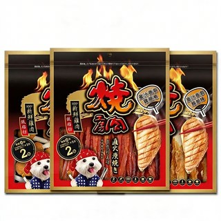 燒肉工房 純肉狗零食 蜜汁香醇雞腿柳 狗狗點心 低脂肪 低鹽分 高適口性, 1個, 02 (軟細) 蜜汁香醇雞腿柳BQ102