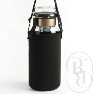 온기홈 내열유리 티보틀+파우치 세트 900ml 골드 물병보틀