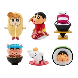 研達 蠟筆小新壽司祭公仔盲盒 一中盒 趣味收藏 療癒擺飾, 1個