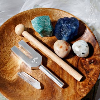 【逗生活 Dou.Life】4096 天使音叉 逗淨化 現貨 水晶 消磁 淨化 靈性提升 能量 療癒 共振, 1個, 4096
