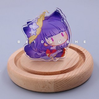 原神立牌 (溫迪 魈 獸耳 公子 凱亞 鐘離 胡桃) 便簽 萬葉 夾子 同人周邊, 原創雷電將軍獸耳夾子6CM, 1個