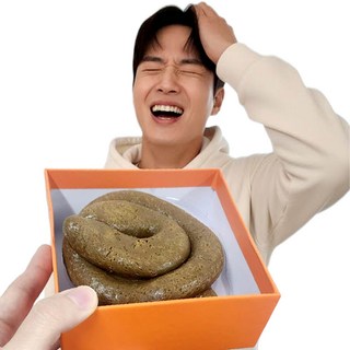 깔끔더하기 가짜 똥 쓸데없는 재미있는 킹받는 선물, 1개, 브라운